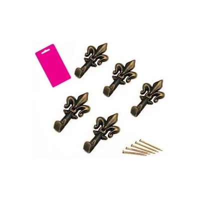 GANCI PER QUADRI GIGLIO BRONZO MM.33 IN BLISTER