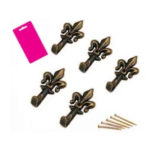GANCI PER QUADRI GIGLIO BRONZO MM.33 IN BLISTER