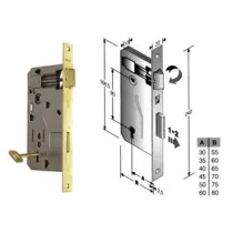 SERRATURA A BUSSOLA PATENT DA INFILARE BORDO QUADRO OTTONATO