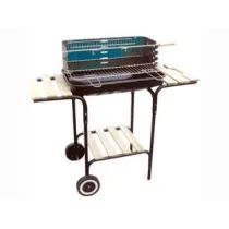 BARBECUE RETTANGOLARE CON PIANI LEGNO "CALIFORNIA"