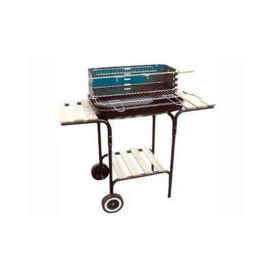 BARBECUE RETTANGOLARE CON PIANI LEGNO "CALIFORNIA"