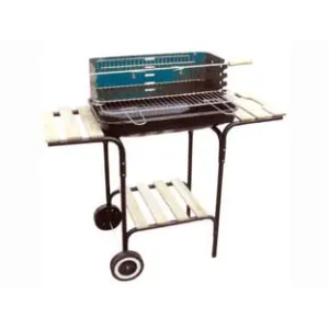 BARBECUE RETTANGOLARE CON PIANI LEGNO "CALIFORNIA"