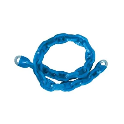 CATENA ANTIFURTO CEMENTATA MAGLIA QUADRA RIVESTITA IN PLASTICA