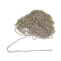 CATENA A PERLINE IN OTTONE NICHELATO
