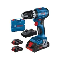 TRAPANO AVVITATORE 3 BATTERIE LITIO 18V PERCUSSIONE (GSB 18V-45)
