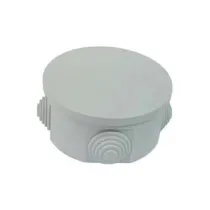 SCATOLA STAGNA TONDA CON COPERCHIO E 4 PASSACAVI IP44