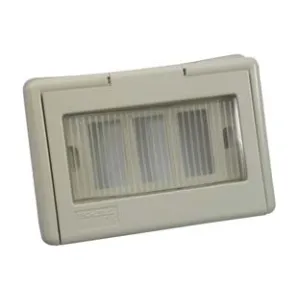 SCATOLA DA INCASSO PORTAFRUTTI 3P PORTELLO A FINESTRA IP44