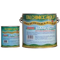 PITTURA DI FONDO OPACA ALL'ACQUA "IDROBIANCOLITE"