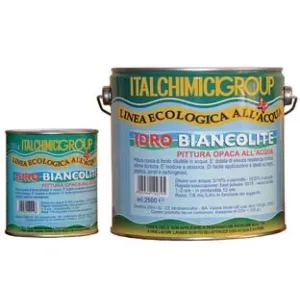 PITTURA DI FONDO OPACA ALL'ACQUA "IDROBIANCOLITE"