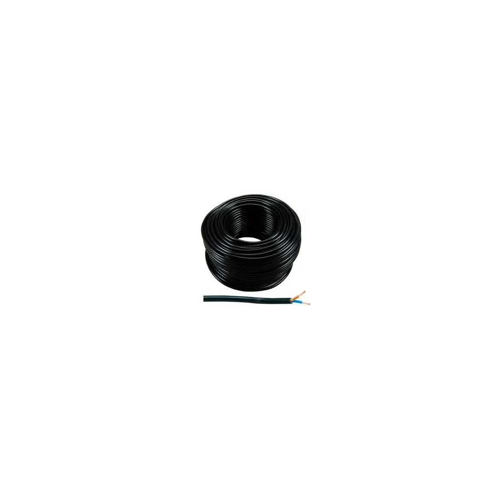 CAVO ELETTRICO BIPOLARE SIMILGOMMA NERO H05VV-F