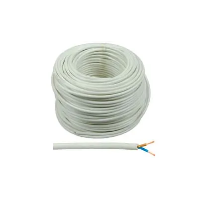 CAVO ELETTRICO BIPOLARE SIMILGOMMA BIANCO H05VV-F