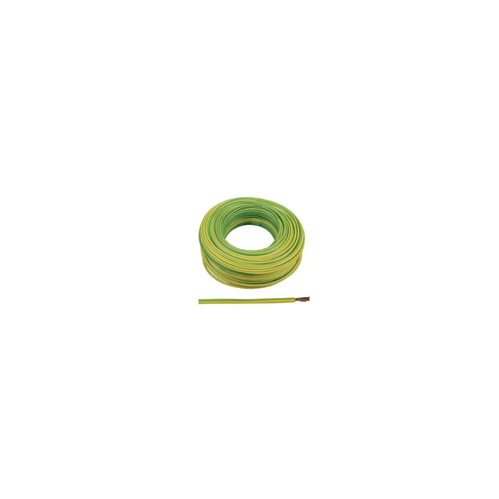 CAVO ELETTRICO UNIPOLARE ANTIFIAMMA GIALLO/VERDE