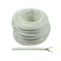 CAVO ELETTRICO BIPOLARE SIMILGOMMA BIANCO H05VV-F