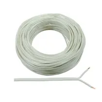 CAVO ELETTRICO BIPOLARE PIATTINA COSTA STRETTA BIANCO