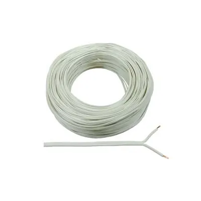 CAVO ELETTRICO BIPOLARE PIATTINA COSTA STRETTA BIANCO