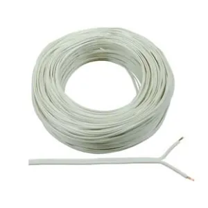 CAVO ELETTRICO BIPOLARE PIATTINA COSTA STRETTA BIANCO