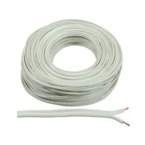 CAVO ELETTRICO BIPOLARE PIATTINA COSTA LARGA BIANCO
