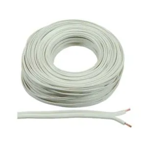 CAVO ELETTRICO BIPOLARE PIATTINA COSTA LARGA BIANCO