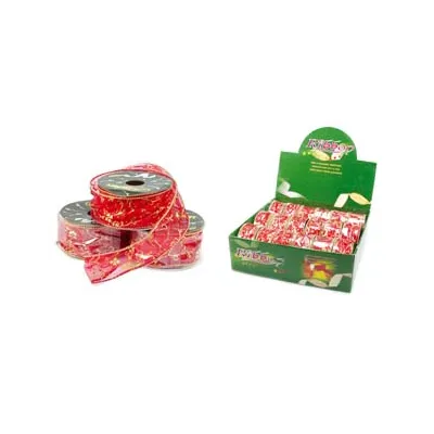 BOBINE DI NASTRO DECORATIVO ROSSO