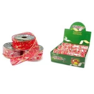 BOBINE DI NASTRO DECORATIVO ROSSO