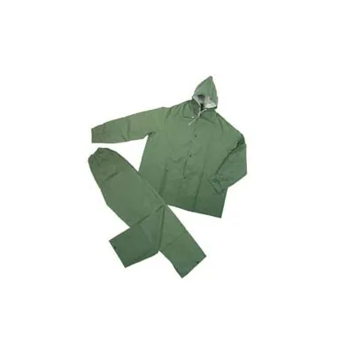 IMPERMEABILE GIACCA/PANTALONE IN PVC BISPALMATO PLP VERDE