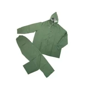 IMPERMEABILE GIACCA/PANTALONE IN PVC BISPALMATO PLP VERDE