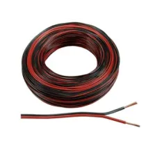 CAVO ELETTRICO BIPOLARE PIATTINA PER ALTOPARLANTI ROSSO/NERO