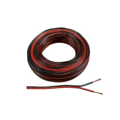 CAVO ELETTRICO BIPOLARE PIATTINA PER ALTOPARLANTI ROSSO/NERO