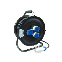 AVVOLGICAVO ELETTRICO DA CANTIERE UNIVERSALE 3PRESE MT30 LINEA GARANTI