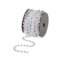 COLLANA IN PLASTICA IN BOBINA COLORE ARGENTO