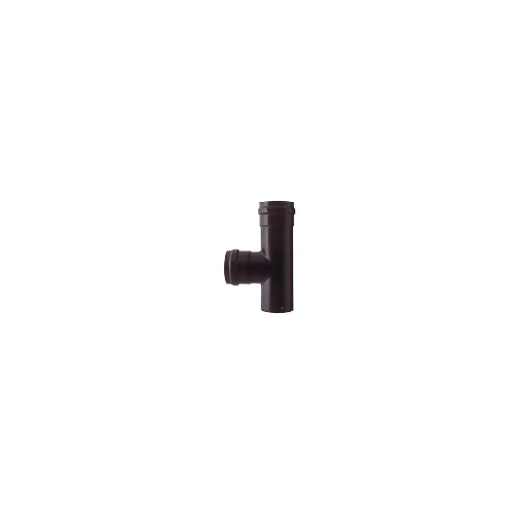 RACCORDO A "T" F/F PER STUFE A PELLET NERO OPACO PESANTE MM.1