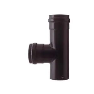 RACCORDO A "T" F/F PER STUFE A PELLET NERO OPACO PESANTE MM.1