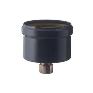 TAPPO SCARICO CONDENSA PER STUFE A PELLET NERO OPACO
