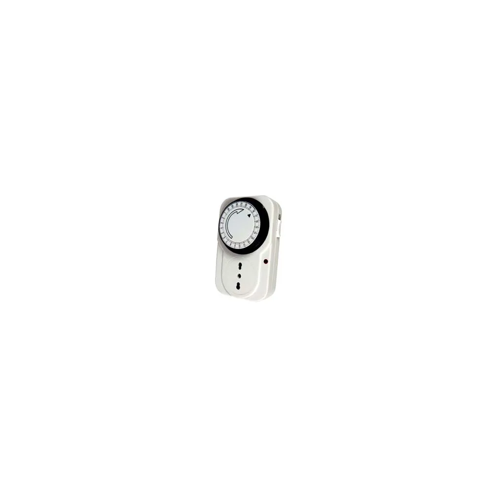 TIMER A PRESA GIORNALIERO CON INTERRUTTORE INTERVALLO 15 MINUTI
