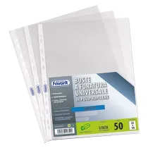 BUSTA FORATA UNIVERSALE LUCIDA A4 - 22 x 30 cm