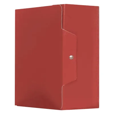 CARTELLA PORTAPROGETTI CON BOTTONE dorso 15 cm - rosso