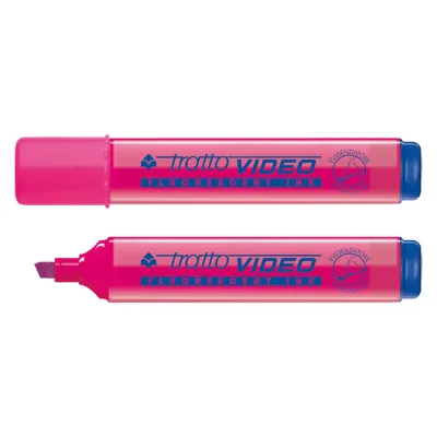 EVIDENZIATORE 'TRATTO VIDEO' fucsia - 12 pezzi