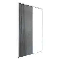 ZANZARIERA PLISSETTATA PER PORTA cm 150 x 240 marrone - apert.lat..