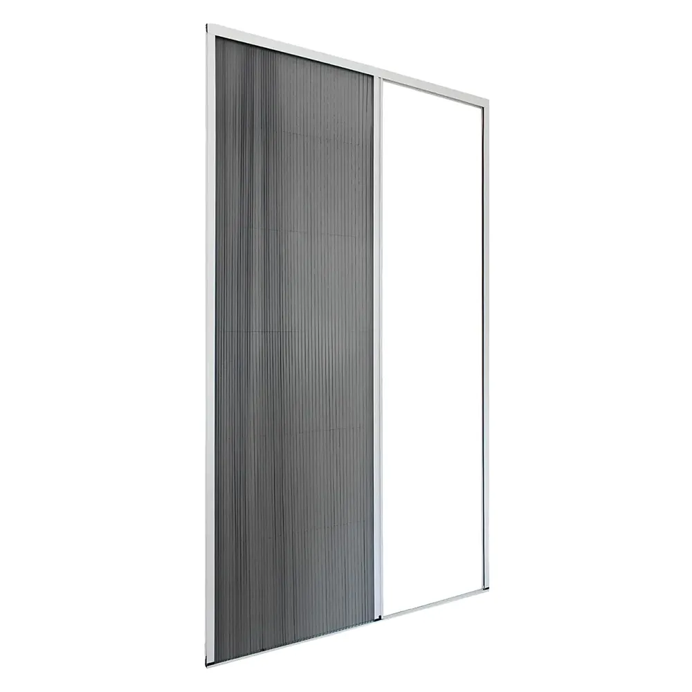ZANZARIERA PLISSETTATA PER PORTA cm 150 x 240 marrone - apert.lat..