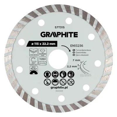 DISCO DIAMANTATO ø 115 mm - foro 22
