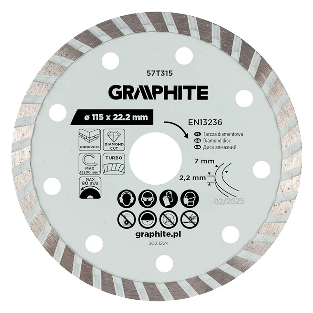 DISCO DIAMANTATO ø 115 mm - foro 22