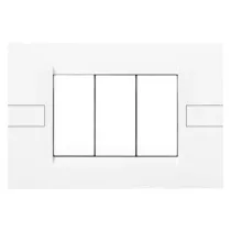 PLACCA SERIE 'INTEGRA' 3 posti - bianco