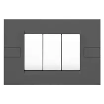 PLACCA SERIE 'INTEGRA' 3 posti - grigio scuro