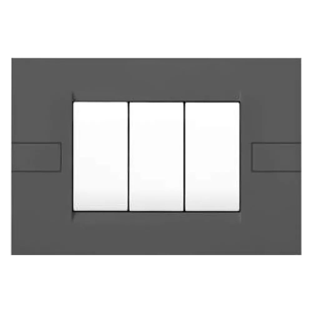 PLACCA SERIE 'INTEGRA' 3 posti - grigio scuro