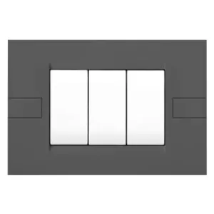 PLACCA SERIE 'INTEGRA' 3 posti - grigio scuro