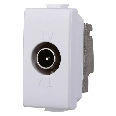 CONNETTORE TV PASSANTE serie 'SOLAR' - maschio