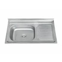 C LAVELLO APPOGGIO  80X50 VASCA SX C/GOCCIOLATOIO DX