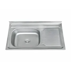 C LAVELLO APPOGGIO  80X50 VASCA SX C/GOCCIOLATOIO DX