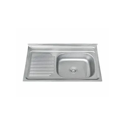 C LAVELLO APPOGGIO  80X50 VASCA DX C/GOCCIOLATOIO SX