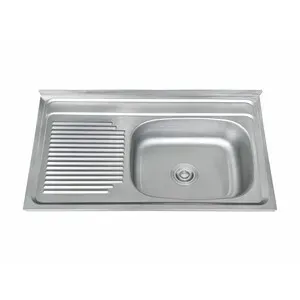 C LAVELLO APPOGGIO  80X50 VASCA DX C/GOCCIOLATOIO SX